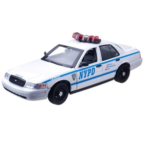 Ford (フォード) Crown Victoria Police Interceptor NYPD w/ Lights and Sound 1/18 GL12876 ミニカー ダ