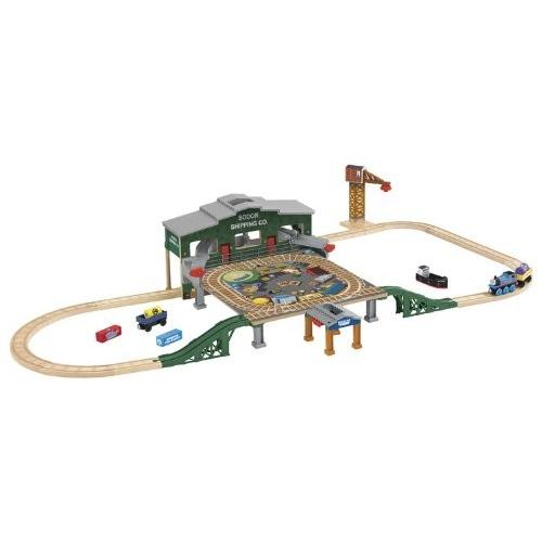 きかんしゃトーマス 木製レールシリーズ BRENDAM BAY SHIPPING Co. SET ブレンダムの港 配送会社 セット Y