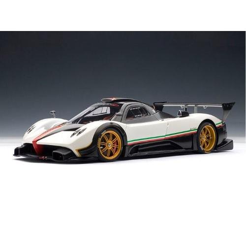 Autoart Pagani Zonda R 1 18 White ミニカー ダイキャスト W Italian Stripes R 762 ミニカー