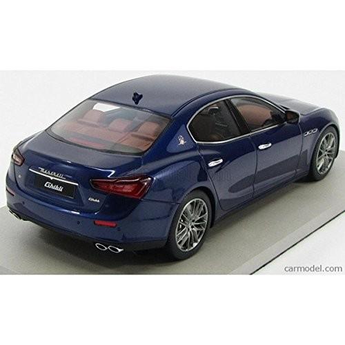 マセラティ ギブリ ミニカー 1/18 TOPMARQUES - MASERATI - GHIBLI 4-DOOR 2013 BLUE