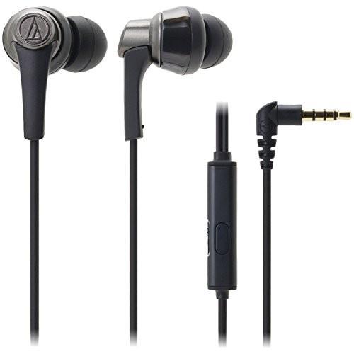 Audio-Technica ATH-CKR5iS SonicPro In-Ear Headphones with In-line Mic & Control, Black