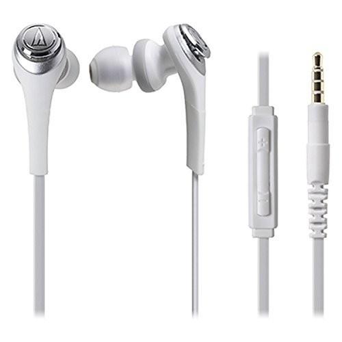 Audio Technica SOLID BASS for iPod/iPhone/iPad Inner Ear Headphones White ATH-CKS550i WH by Audio-T