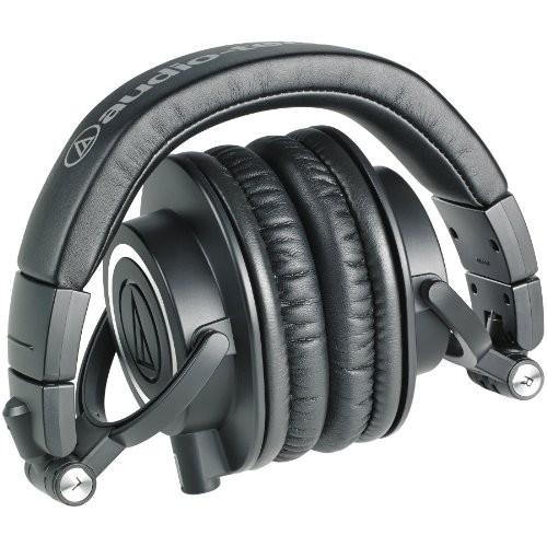最高品質の Audio-Technica ATH-M50x Professional Studio Monitor Headphones - Black