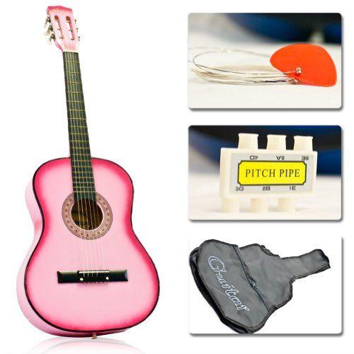 New ギター ギター Acoustic アコギ Combo Pink アコースティックギター ギター ワールドインポートショップ Guitar Accessories Kit W Beginners Guitar