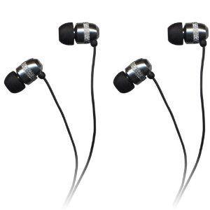 Q:Electronics Noise-Isolating Ear Buds -2 Pack Silver