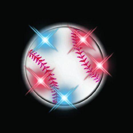 Baseball Flashing Blinking Light Up Body Lights Pins (25-Pack) おもちゃ
