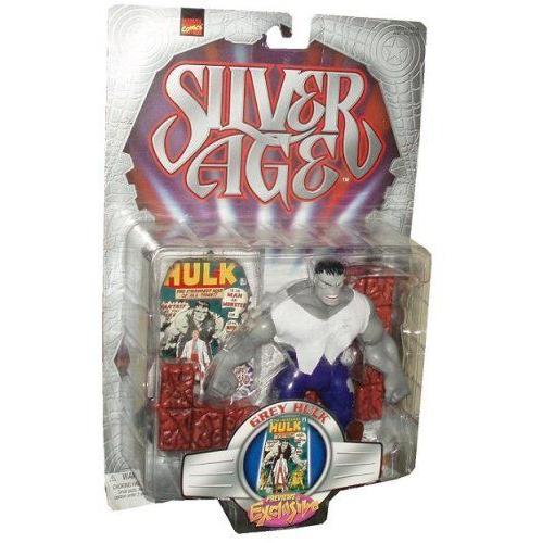 Marvel マーブル Comics 1999 Silver Age 6 Inch アクションフィギュア - Previews Exclusive GREY HULK