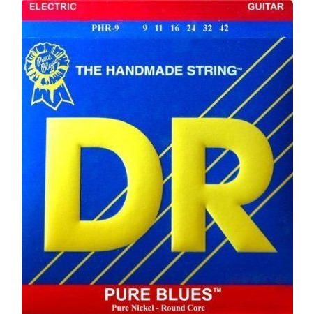 DR Strings Pure Blues Pure Nickel Wrap Round Core 9-42
