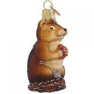 Old World Christmas Chipmunk Ornament ぬいぐるみ 人形