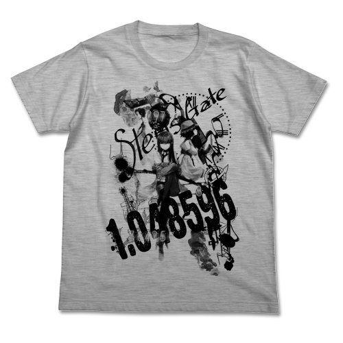 Steins;Gate Steins;Gate Collage T-shirt Medium Gray XL フィギュア ダイキャスト 人形｜importshop