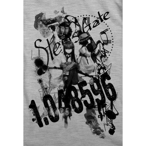 Steins;Gate Steins;Gate Collage T-shirt Medium Gray XL フィギュア ダイキャスト 人形｜importshop｜02