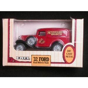 1932 Anheuser Busch (ブッシュ) Ford (フォード) Panel Delivery トラック1/25 Coin Bank by ERTL ミニ