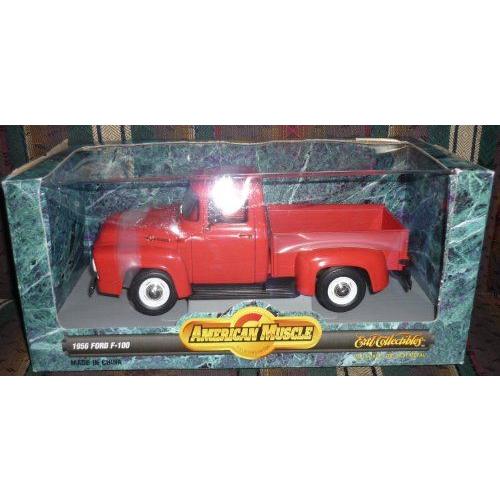 オンラインネットワーク #7771 Ertl American Muscle 1956 Ford (フォード) F-100，red 1/18 スケール ダイキャスト ミニカー ダイ