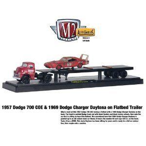 1957 Dodge 700 COE & 1969 Dodge Charger Daytona 1/64 Red