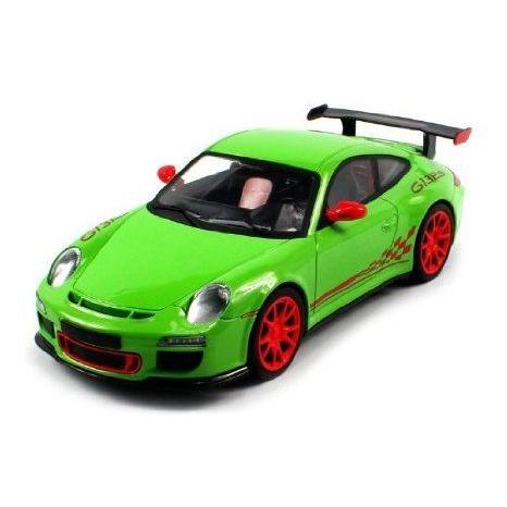 Diecast Porsche 911 GT3RS Electric ラジコンカー Metal 1:18 RTR (Green) Full Metal， Metallic Paint