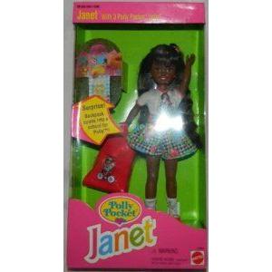 【セール 登場から人気沸騰】 NRFB Mattel Schoo Backpack Dolls, Pocket Polly 3 Janet AA Pocket Polly Barbie(バービー) (マテル社) その他人形