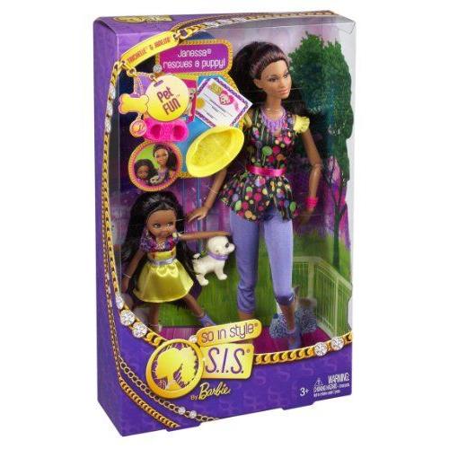 売り尽 Barbie(バービー) So In Style S.I.S Pet Fun Fun Doll 2-Pack ドール 人形 フィギュア