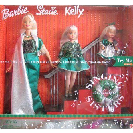 Holiday Singing Sisters Barbie(バービー) Stacie Kelly Dolls 