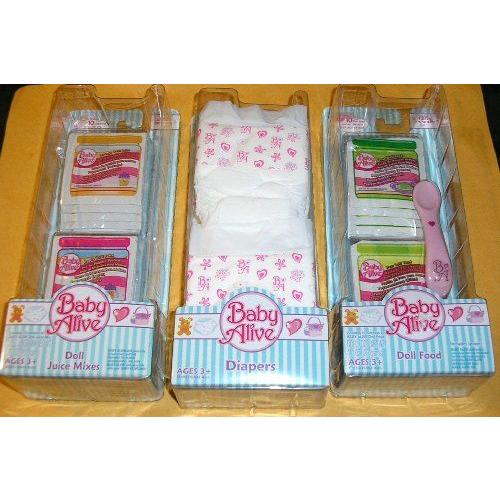 Baby Alive Doll Food and Diapers, Super Refill Pack 人形 ドール