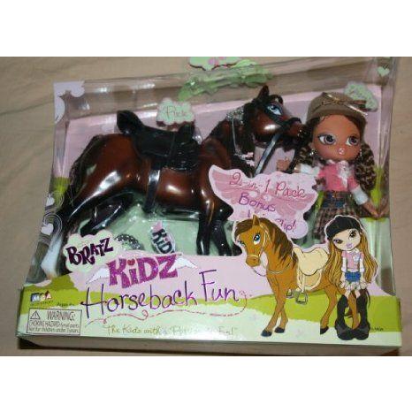 Bratz (ブラッツ) Kidz Horseback Fun 2-In-1 Pack with Yasmin & Brown Horse 限定品 ドール 人形 フィ