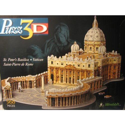 本格仕様の立体模型★サンピエトロ大聖堂　バチカンサン?ピエール?ド?ローマ　３Dジグソーパズル(966