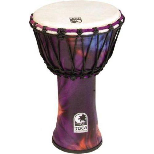 Toca トカ Synergy Freestyle Rope Tuned Djembe 9 In Purple