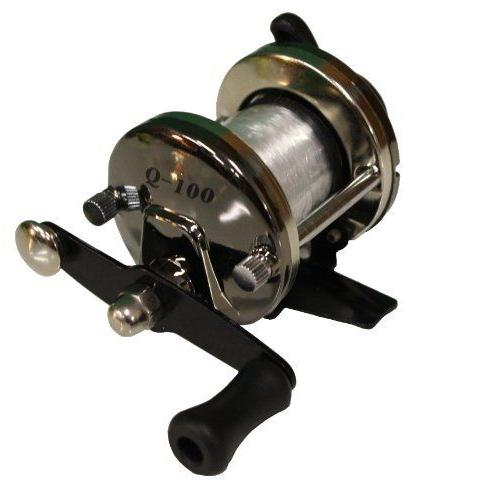 Oceaner Products USA Inc King Hawk Crappie Bulk Cast Reel with 6 Pound Line (Black)
