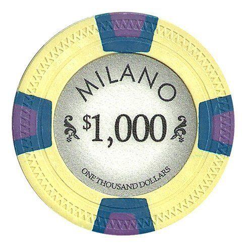 Claysmith Gaming 1000 Clay Composite 10 Gram Milano Poker Chips Sleeve of 25 84195895ワールド
