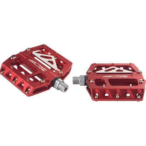 O Neal Azonic 420 Flat Bicycle Pedals (Anodized Red) AZONIC