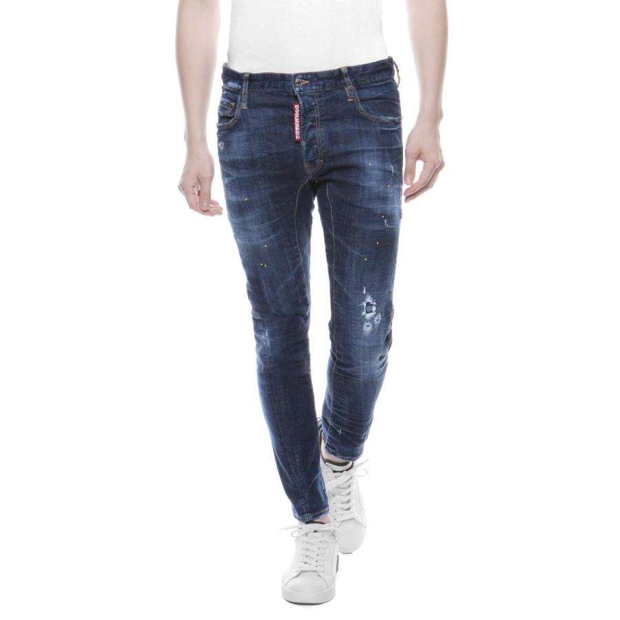 Dsquared 2 ディースクエアード クラッシュ リメイク ペイント加工 ジーンズ Tidy Biker タイディ バイカー S71lb0725 S 470 インポートショップドゥーブル 通販 Yahoo ショッピング