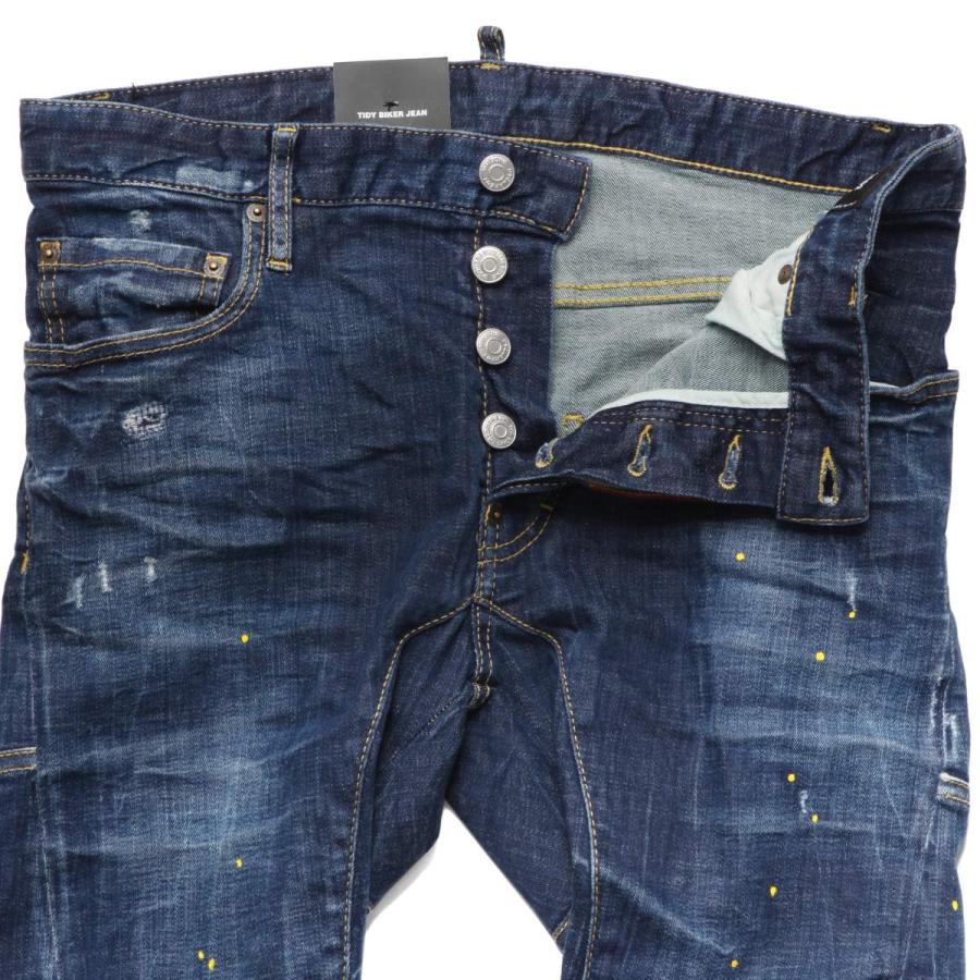 Dsquared 2 ディースクエアード クラッシュ リメイク ペイント加工 ジーンズ Tidy Biker タイディ バイカー S71lb0725 S 470 インポートショップドゥーブル 通販 Yahoo ショッピング