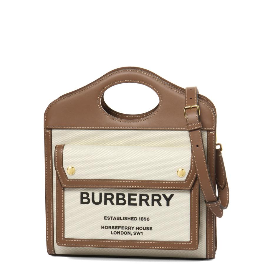 BURBERRY バーバリー 旅行バッグ 子牛皮革 ショルダーと保存袋付き