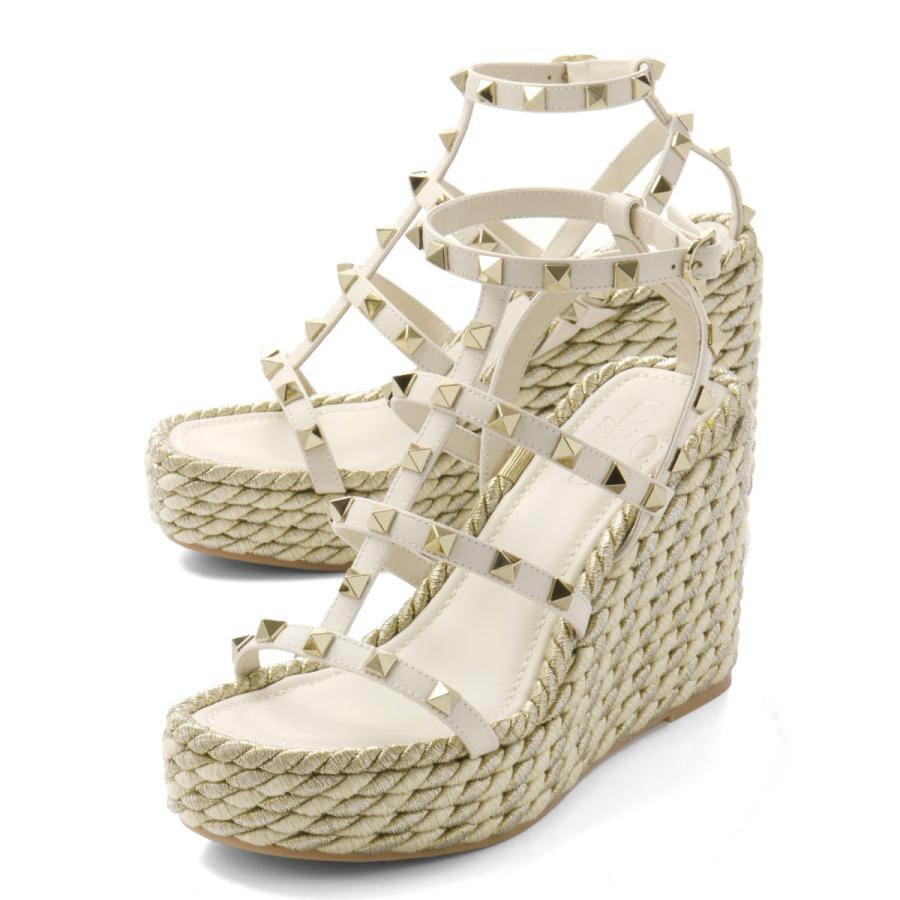 VALENTINO ヴァレンティノ ストラップ付 ウェッジサンダル ROCKSTUD 
