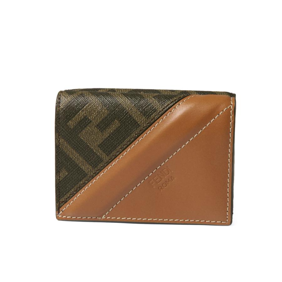 訳あり フェンディ Fendi Ffモノグラム 財布 三つ折り メンズ ミニ財布