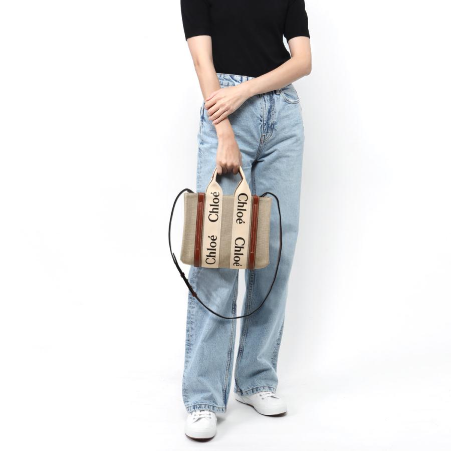 CHLOE クロエ ショルダー付 トートバッグ スモール WOODY  