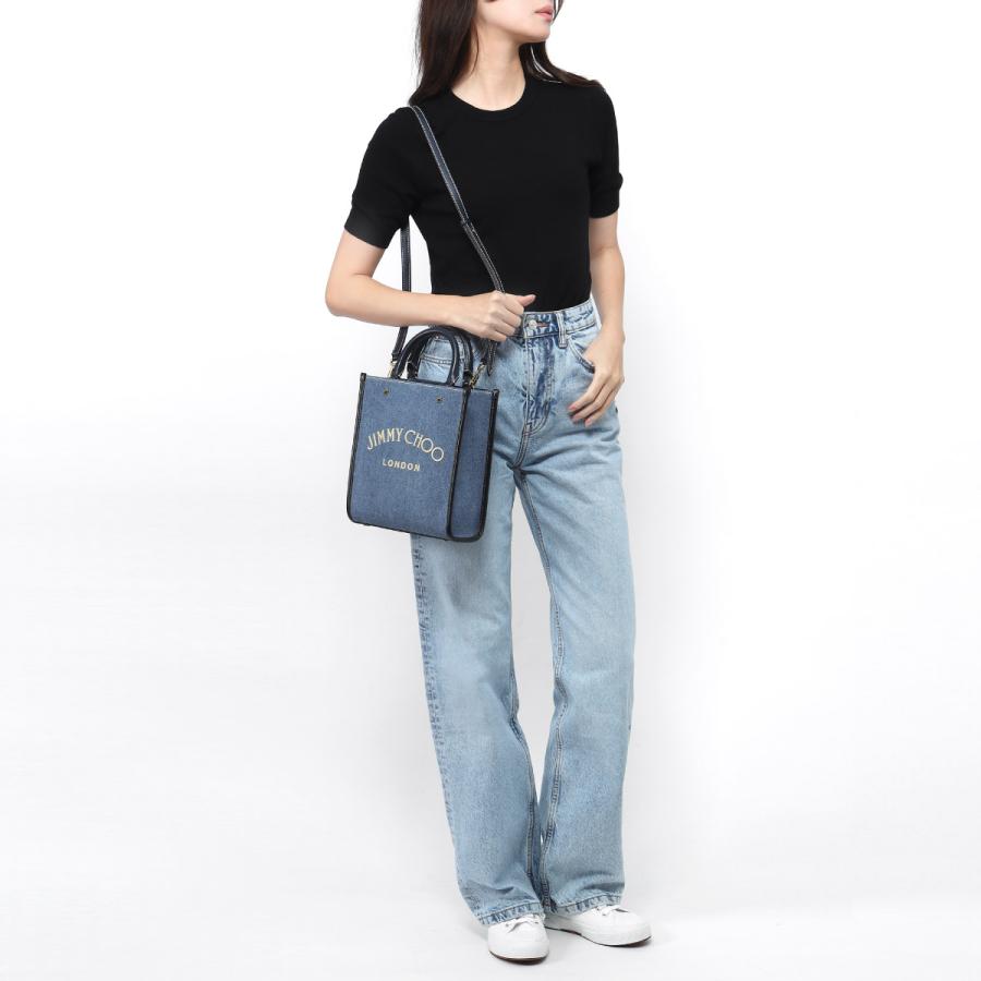 JIMMY CHOO トートバッグ VARENNE TOTE BAG デニム 【公式通販】