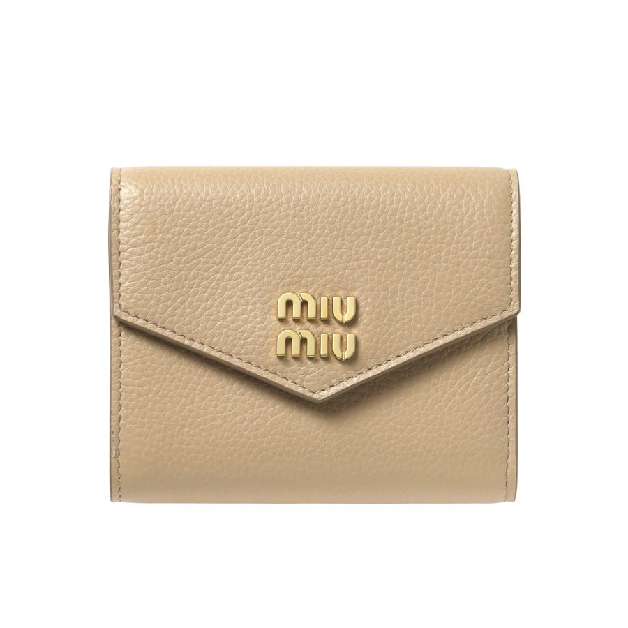 miu miu（ミュウミュウ） 三つ折り財布 VITELLO DAINO ヴィッテロ