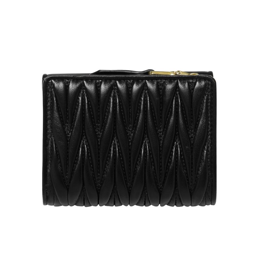 miu MIU ミュウミュウ 二つ折り財布 MATELASSE マテラッセ miu MIU ミュウミュウ 二つ折り財布 MATELASSE マテラッセ