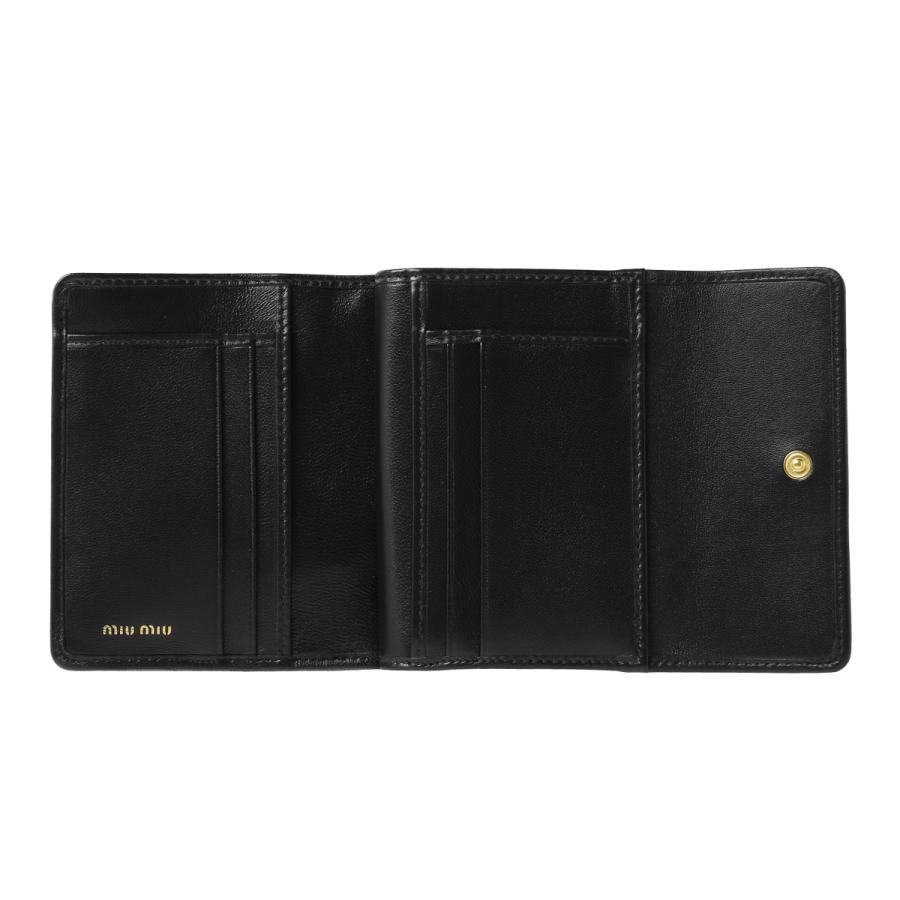 miu MIU ミュウミュウ 二つ折り財布 MATELASSE マテラッセ miu MIU ミュウミュウ 二つ折り財布 MATELASSE マテラッセ