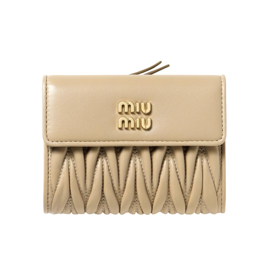 miu miu（ミュウミュウ） 二つ折り財布 MATELASSE マテラッセ 5ML002