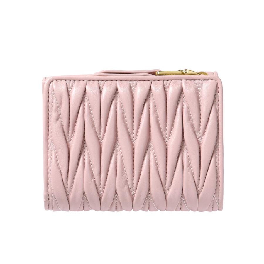 miu miu（ミュウミュウ） 二つ折り財布 MATELASSE マテラッセ 5ML002
