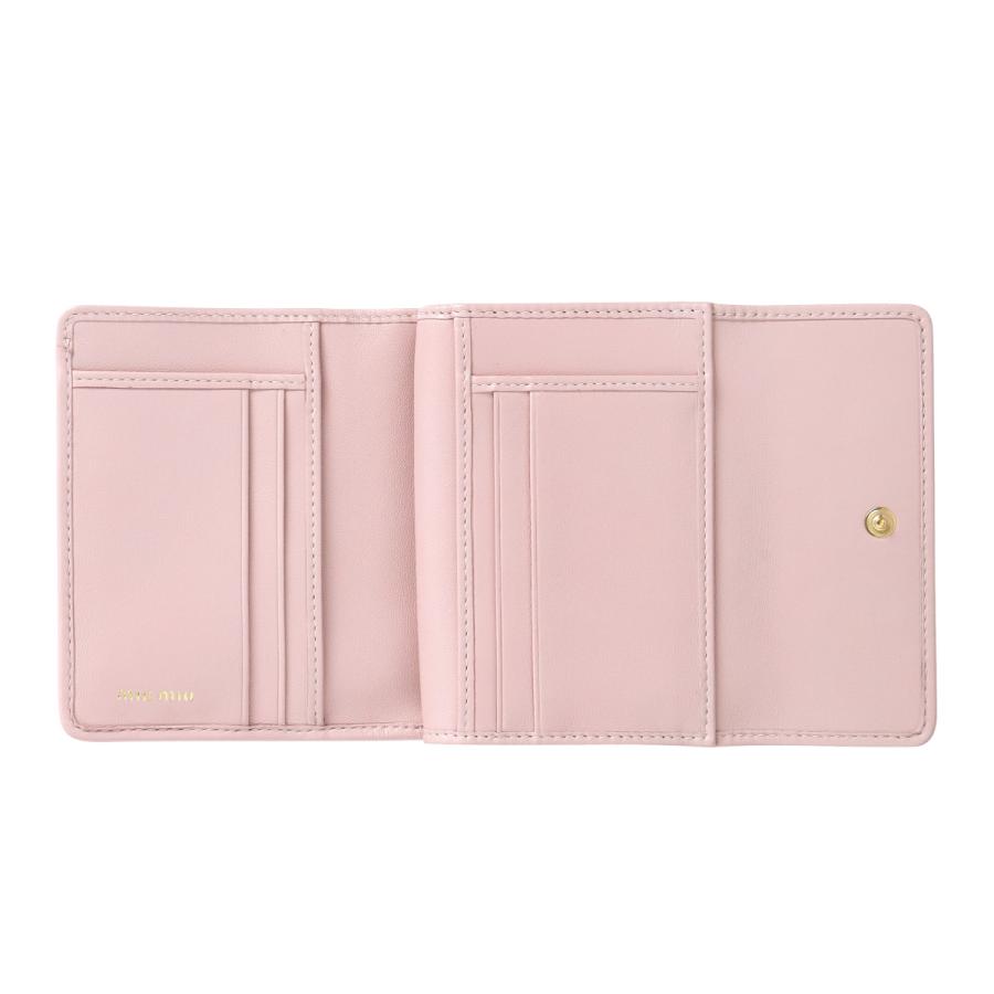 miu miu（ミュウミュウ） 二つ折り財布 MATELASSE マテラッセ 5ML002
