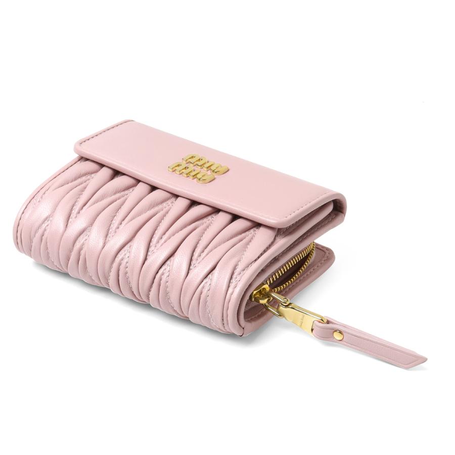 miu miu（ミュウミュウ） 二つ折り財布 MATELASSE マテラッセ 5ML002