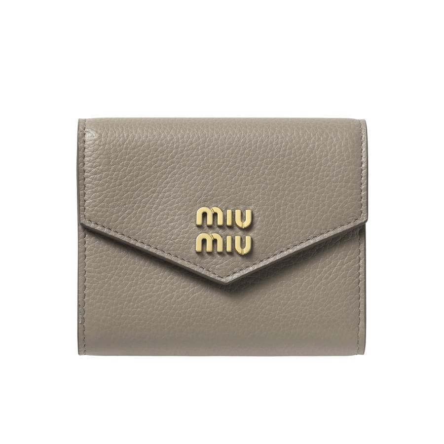 miu miu（ミュウミュウ） 三つ折り財布 VITELLODAINO ヴィッテロダイノ