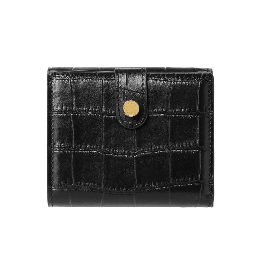 STELLA MCCARTNEY S ウェーブ フラップ ウォレット ブラック Stella McCartney STELLA McCARTNEY ステラ マッカートニー 二