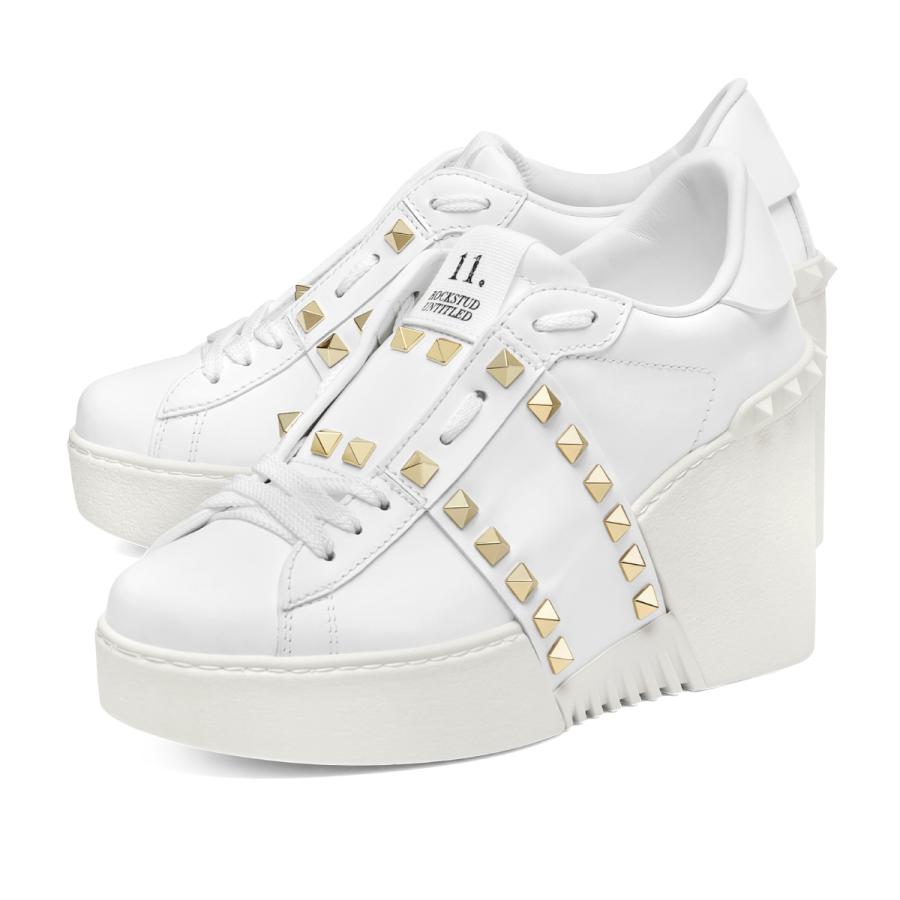 VALENTINO オープンディスコ カーフスキン ウェッジスニーカー　24cm VALENTINO（ヴァレンティノ） NO.11 ウェッジスニーカー OPEN DISCO