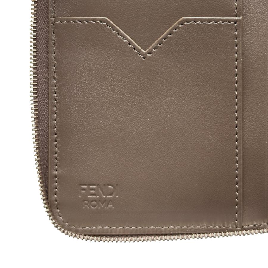 FENDI フェンディ ラウンドファスナー二つ折り財布 ミディアム FF DIAMOND FFダイヤモンド 8M0508 ADYM F13VK レディースの画像