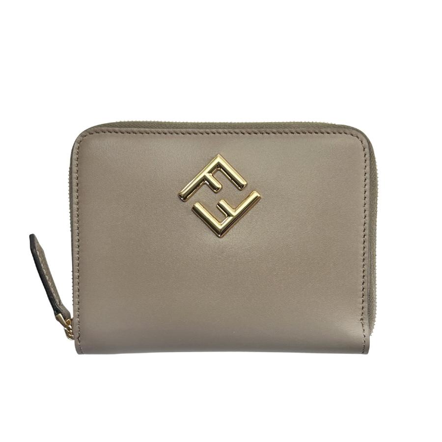 FENDI フェンディ ラウンドファスナー二つ折り財布 ミディアム FF DIAMOND FFダイヤモンド 8M0508 ALV4 F1N1G レディース | FENDI