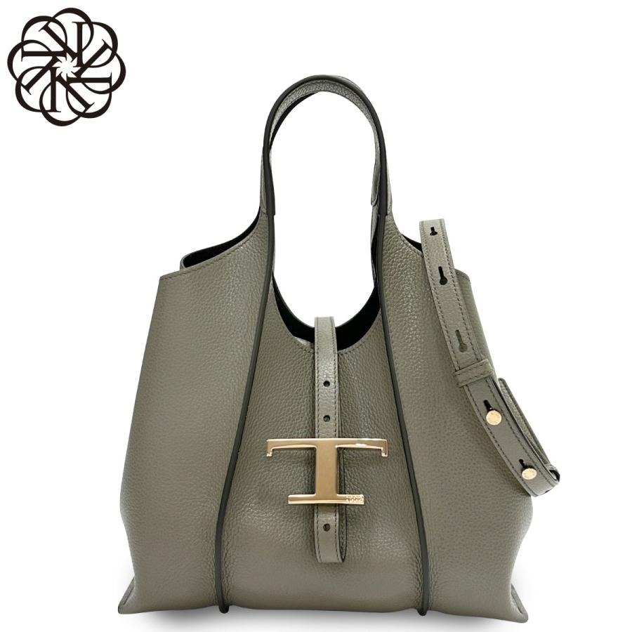 TOD'S（トッズ） TODS ショルダー付 ハンドバッグ ミニ T TIMELESS