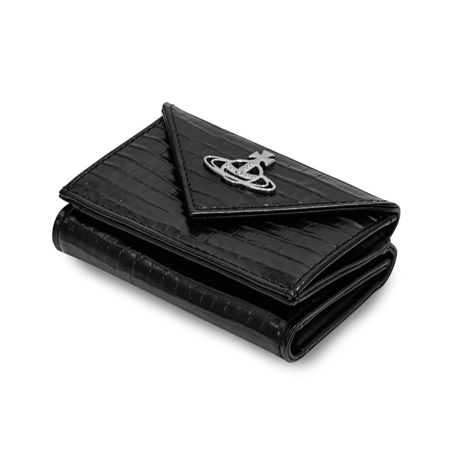 VIVIENNE WESTWOOD ヴィヴィアンウエストウッド ENVELOPE BILLFOLD 三つ折り財布 クロコ 5115002FW L00C0 N401 レディースの画像